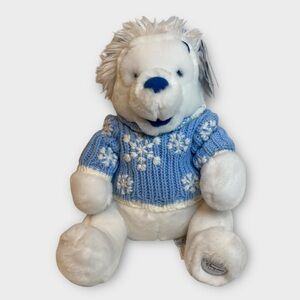 Disney Store Winnie The Pooh Sweater Snowflake Plush New With Tags